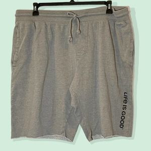 Life is Good Jogger Sweat Shorts, Gray,  XXL